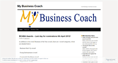 Desktop Screenshot of mybusinesscoach.wordpress.com