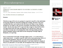 Tablet Screenshot of dissidentpress.wordpress.com