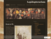 Tablet Screenshot of lepidopterarium.wordpress.com