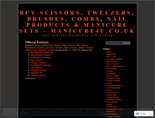 Tablet Screenshot of manicure4u.wordpress.com