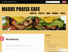Tablet Screenshot of madrepraisecafe.wordpress.com