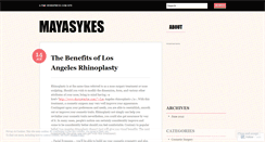 Desktop Screenshot of mayasykes.wordpress.com