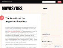 Tablet Screenshot of mayasykes.wordpress.com