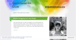 Desktop Screenshot of greencarrot.wordpress.com