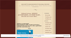 Desktop Screenshot of mightygreekwriter.wordpress.com