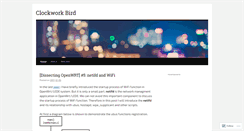 Desktop Screenshot of clockworkbird9.wordpress.com