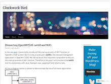 Tablet Screenshot of clockworkbird9.wordpress.com