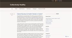 Desktop Screenshot of collectivelyhealthy.wordpress.com