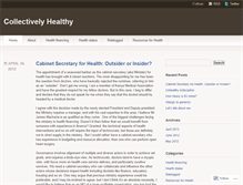 Tablet Screenshot of collectivelyhealthy.wordpress.com