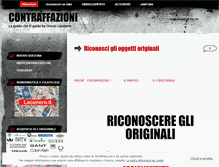 Tablet Screenshot of contraffazioni.wordpress.com
