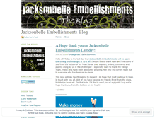 Tablet Screenshot of jacksonbelleembellishments.wordpress.com