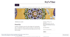 Desktop Screenshot of ivysvineblog.wordpress.com