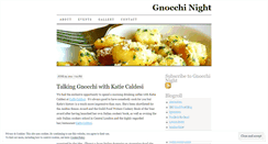 Desktop Screenshot of gnocchinight.wordpress.com