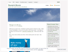 Tablet Screenshot of franksbeans.wordpress.com