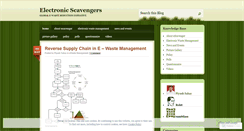 Desktop Screenshot of escavengers.wordpress.com