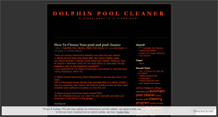 Desktop Screenshot of dolphinpoolcleaner.wordpress.com