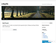 Tablet Screenshot of cr8zylife.wordpress.com
