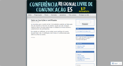 Desktop Screenshot of conferenciaregionales.wordpress.com