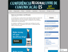 Tablet Screenshot of conferenciaregionales.wordpress.com