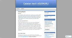 Desktop Screenshot of agusnurli.wordpress.com