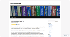 Desktop Screenshot of anirudhawake.wordpress.com