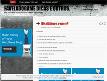 Tablet Screenshot of faveladogame.wordpress.com