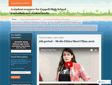 Tablet Screenshot of coppelljournalism.wordpress.com