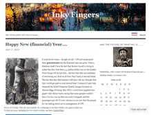 Tablet Screenshot of inkymcfee.wordpress.com