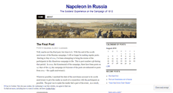 Desktop Screenshot of napoleon1812.wordpress.com