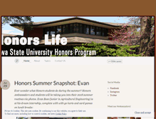 Tablet Screenshot of honorslife.wordpress.com