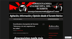 Desktop Screenshot of anarquismosureste.wordpress.com