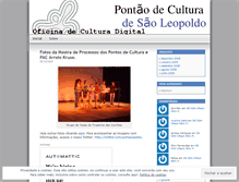 Tablet Screenshot of pontaosaoleo.wordpress.com