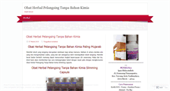 Desktop Screenshot of obatherbalpelangsingtanpabahankimia.wordpress.com