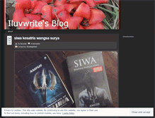 Tablet Screenshot of iluvwrite.wordpress.com