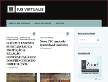 Tablet Screenshot of iusvirtualis.wordpress.com