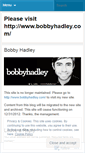 Mobile Screenshot of bobbyhadley.wordpress.com