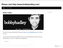 Tablet Screenshot of bobbyhadley.wordpress.com