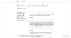 Desktop Screenshot of extendedreachtool.wordpress.com