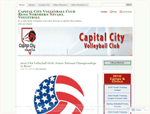 Tablet Screenshot of capitalvolleyballteam.wordpress.com