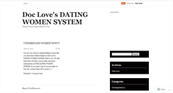 Desktop Screenshot of datingwomensystem.wordpress.com