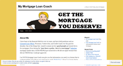 Desktop Screenshot of mymortgageloancoach.wordpress.com