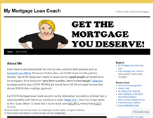 Tablet Screenshot of mymortgageloancoach.wordpress.com