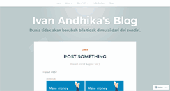 Desktop Screenshot of ivanandhika.wordpress.com