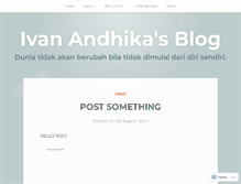 Tablet Screenshot of ivanandhika.wordpress.com