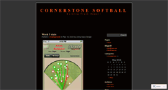 Desktop Screenshot of cornerstonesoftball.wordpress.com