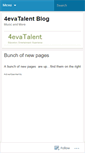 Mobile Screenshot of 4evatalent.wordpress.com
