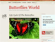 Tablet Screenshot of bemybutterfly.wordpress.com