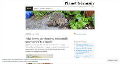 Desktop Screenshot of planetgermany.wordpress.com