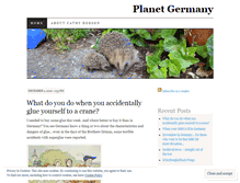 Tablet Screenshot of planetgermany.wordpress.com