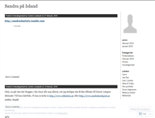 Tablet Screenshot of islandssandra.wordpress.com